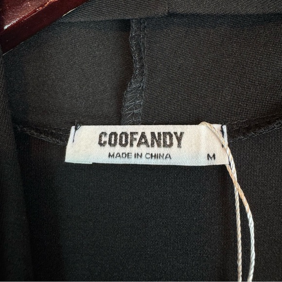 Coofandy | Men's Black Lightweight Duster, M NWT - Picture 7 of 13